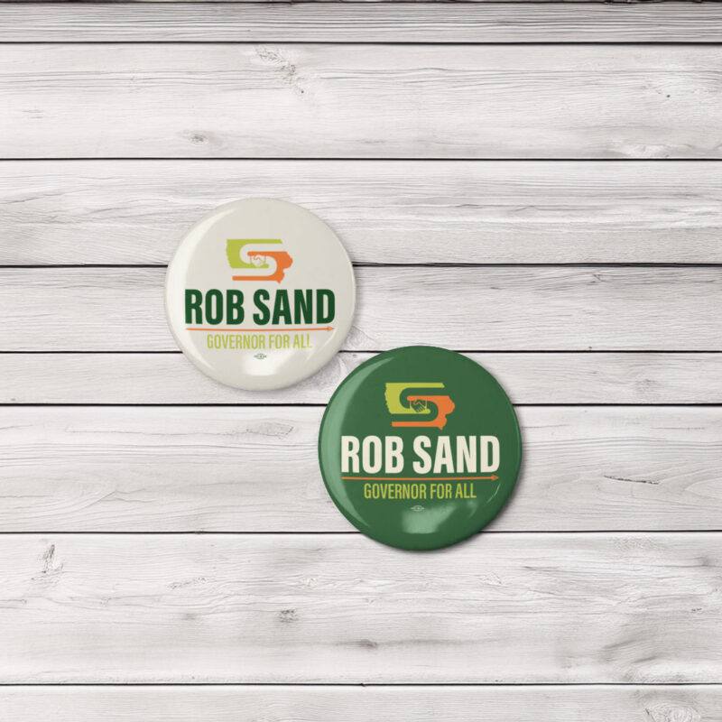 Rob Sand Governor for All Button 2-Pack