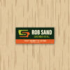 Rob Sand Text Sand Bumper Sticker