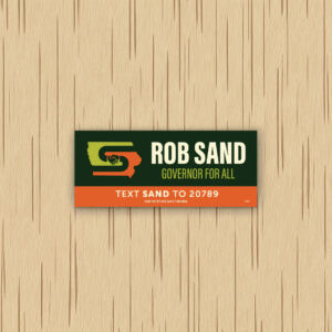 Rob Sand Text Sand Bumper Sticker