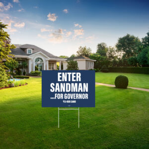 Enter Sandman Rob Sand Yard Sign