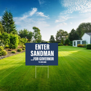 Enter Sandman Rob Sand Yard Sign