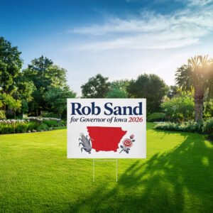 Rob Sand Governor 2026 Iowa Vote Yard Sign