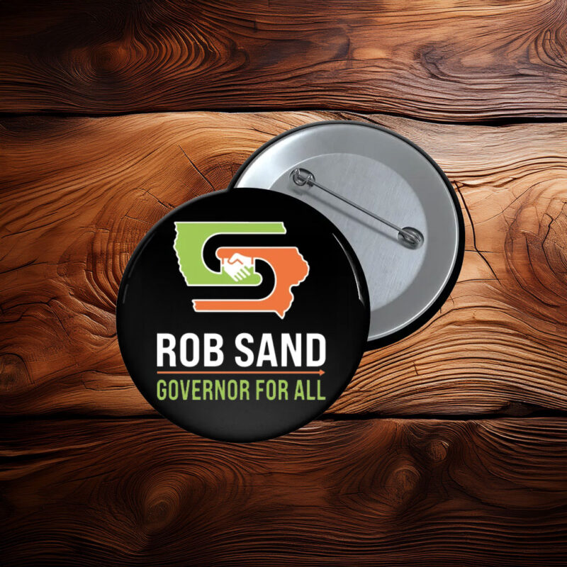 Rob Sand Governor for All 2026 Pin Button