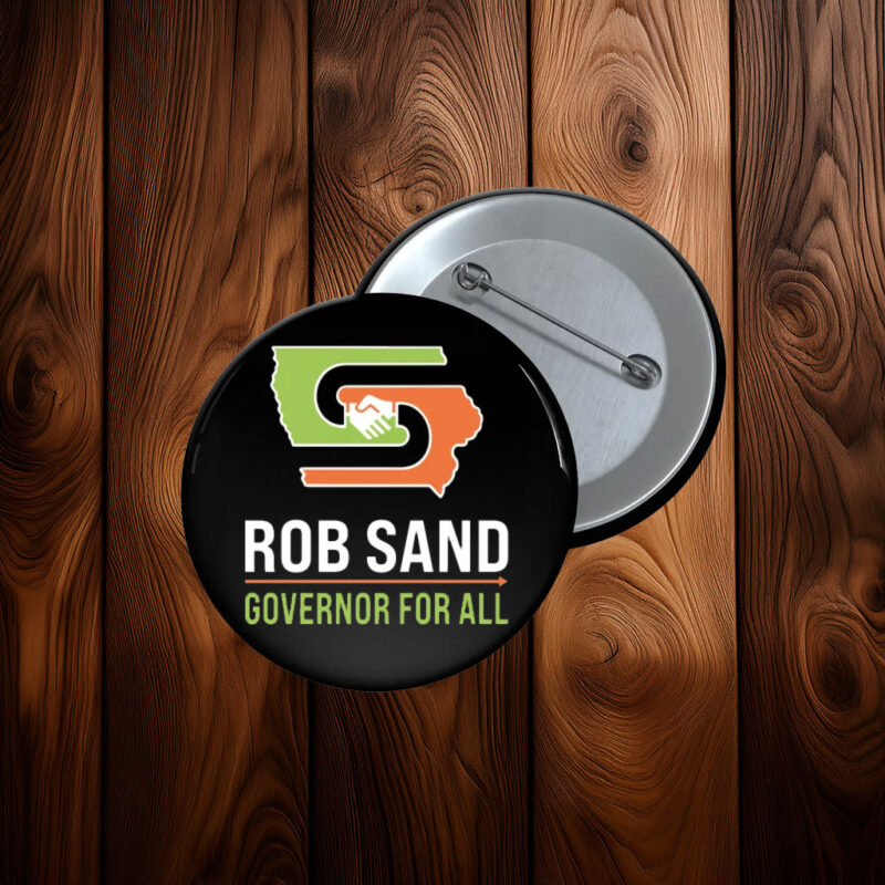 Rob Sand Governor for All 2026 Pin Button