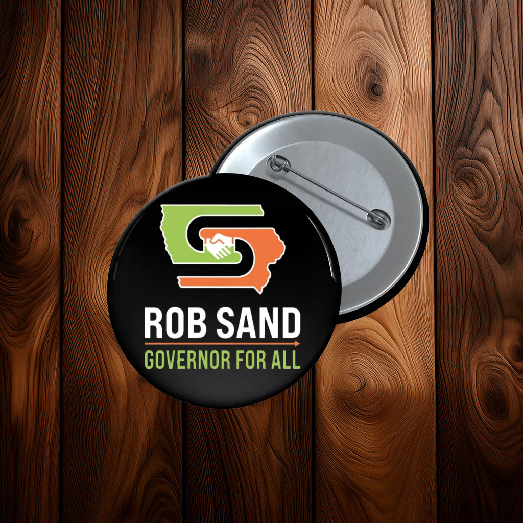 Rob Sand Governor for All 2026 Pin Button