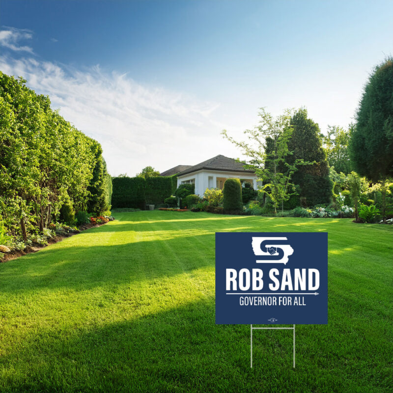 Rob Sand Governor for All 2026 Yard Sign