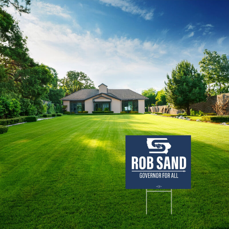 Rob Sand Governor for All 2026 Yard Sign