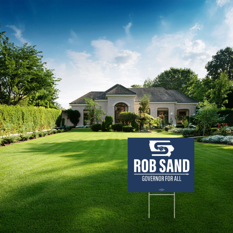 Rob Sand Governor for All 2026 Yard Sign