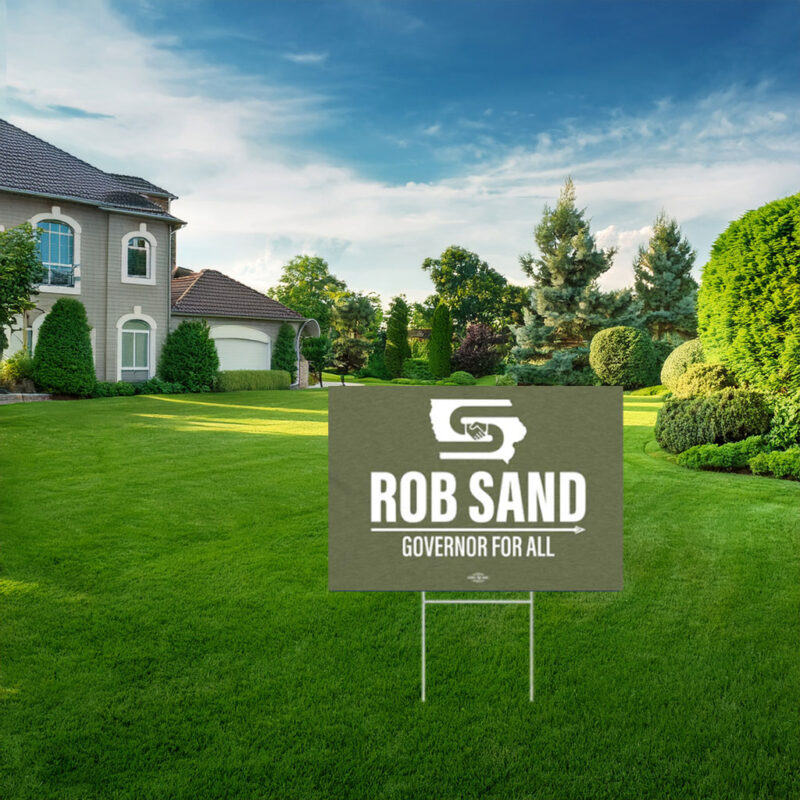 Rob Sand Governor for All Garden Yard Sign