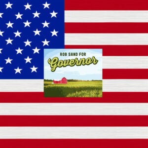 Rob Sand Iowa Roots Sticker