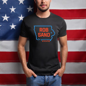 Rob Sand Iowa for Governor 2026 State Outline Shirt