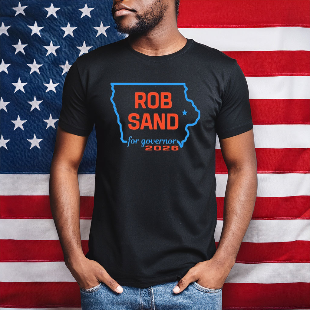 Rob Sand Iowa for Governor 2026 State Outline Shirt