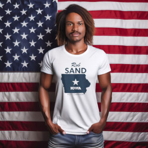 Rob Sand Iowa for Governor Patriotic State Graphic Tank Top