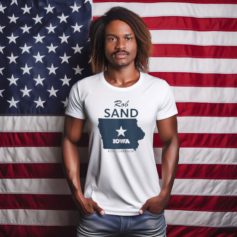 Rob Sand Iowa for Governor Patriotic State Graphic Tank Top