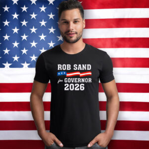 Rob Sand for Governor 2026 American Flag Campaign T-Shirt