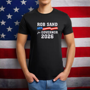 Rob Sand for Governor 2026 American Flag Campaign T-Shirt