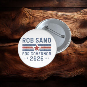 Rob Sand for Governor 2026 Retro Button