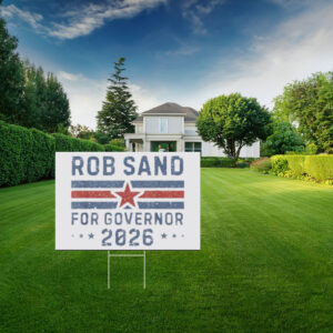 Rob Sand for Governor 2026 Retro Yard Sign