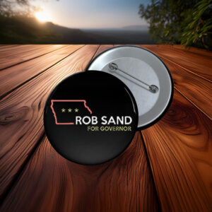 Rob Sand for Governor Iowa Pin