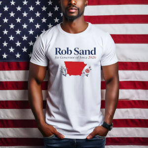 Rob Sand for Governor of Iowa 2026 Red State Graphic Campaign T-Shirt