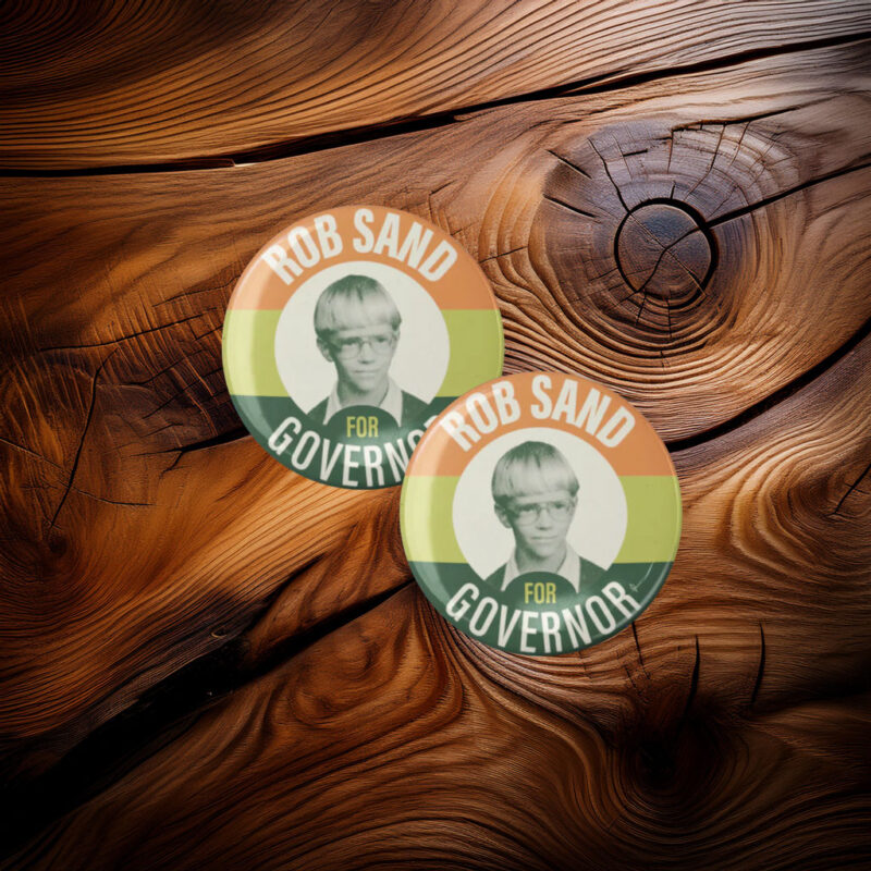 Throwback Rob Sand Button Pin