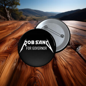 Rob Sand for Governor Bold Lightning Graphic Campaign Button