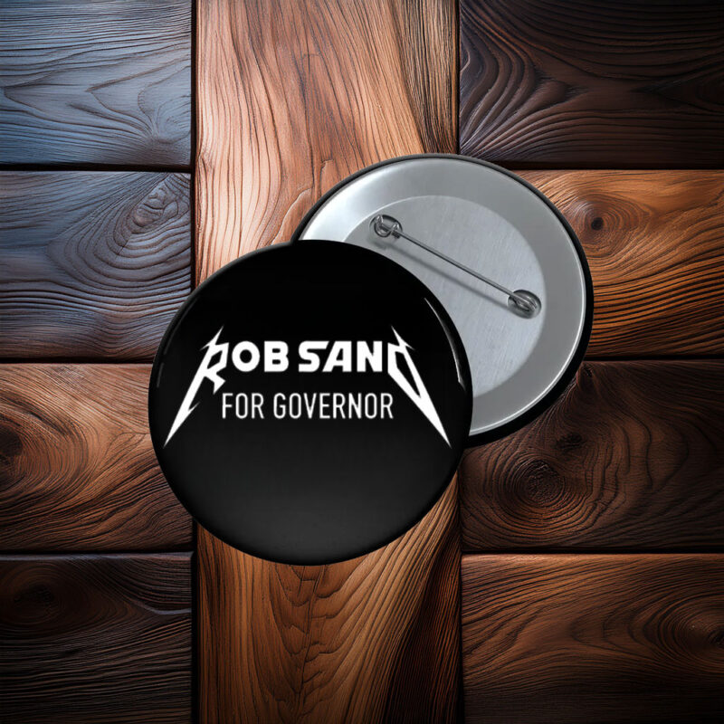 Rob Sand for Governor Bold Lightning Graphic Campaign Button