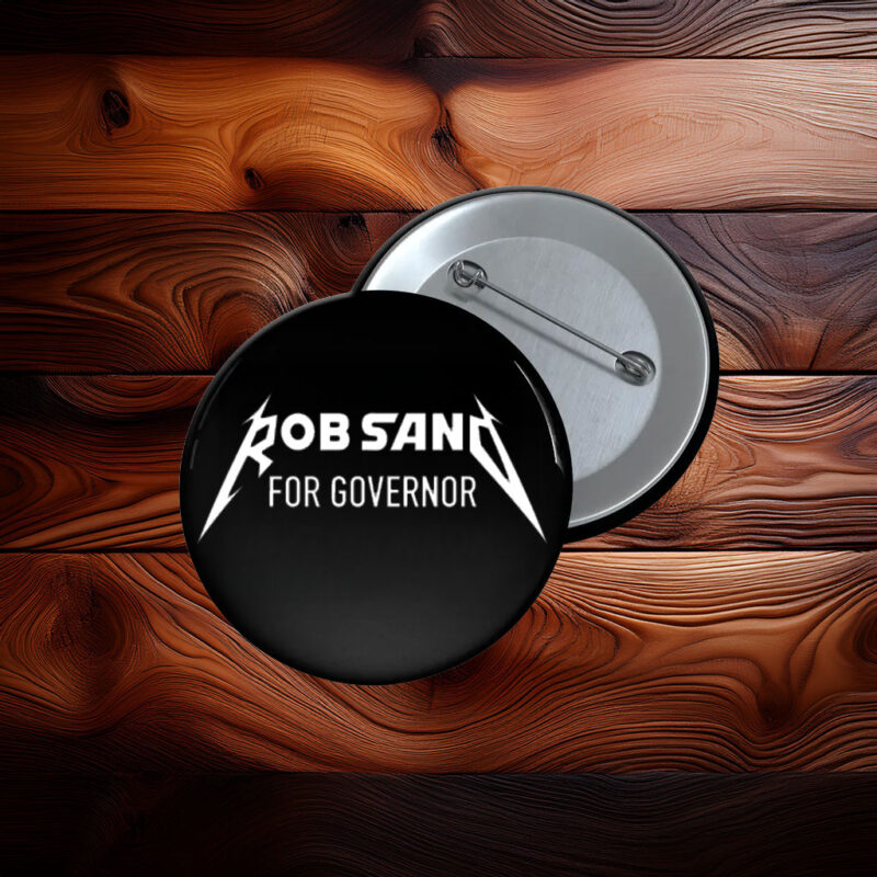 Rob Sand for Governor Bold Lightning Graphic Campaign Button