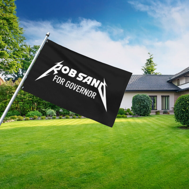 Rob Sand for Governor Bold Lightning Graphic Campaign Flag
