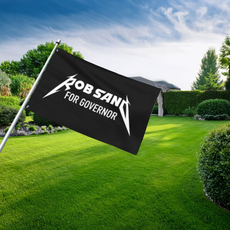 Rob Sand for Governor Bold Lightning Graphic Campaign Flag