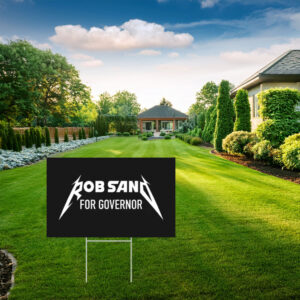 Rob Sand for Governor Bold Lightning Graphic Campaign Yard Sign