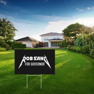 Rob Sand for Governor Bold Lightning Graphic Campaign Yard Sign